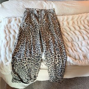 Pilcro Leopard Print Jeans